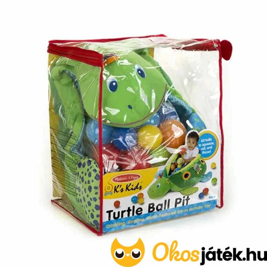 Teknős tutaj csomagolás, labdamedencékkel
