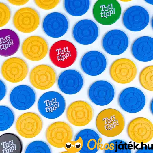 Tuti tipp társasjáték zsetonjai