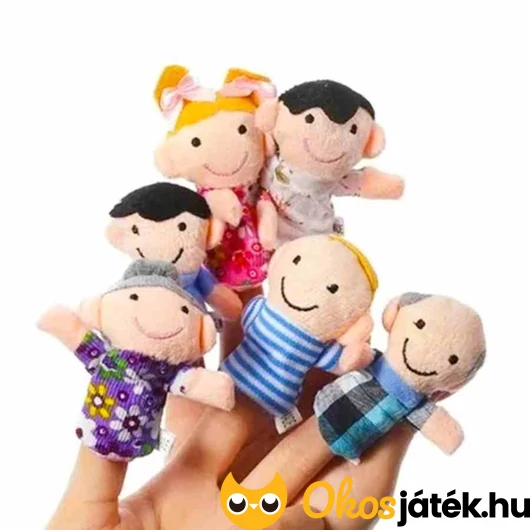 6 db-os textil ujjbáb készlet