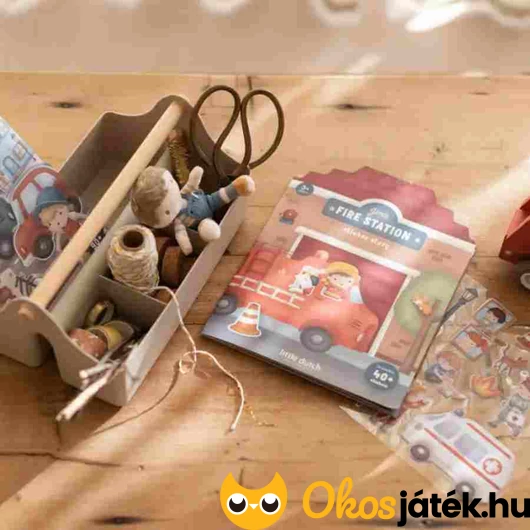 Little Dutch újra használható matricás füzet - Jim és barátai