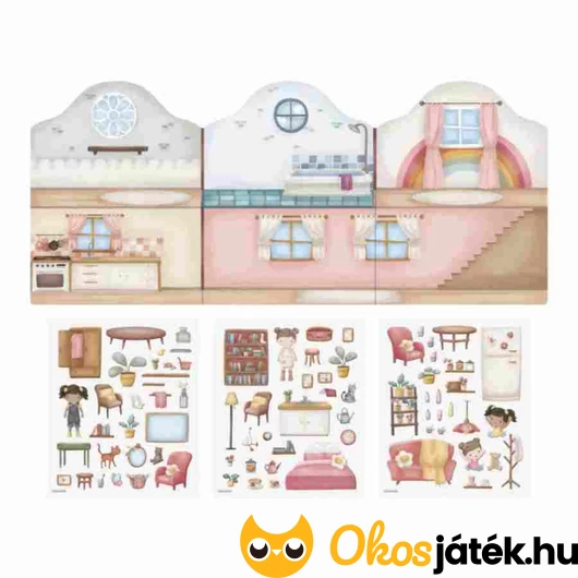 Little Dutch újrafelhasználható matricás füzet matricái