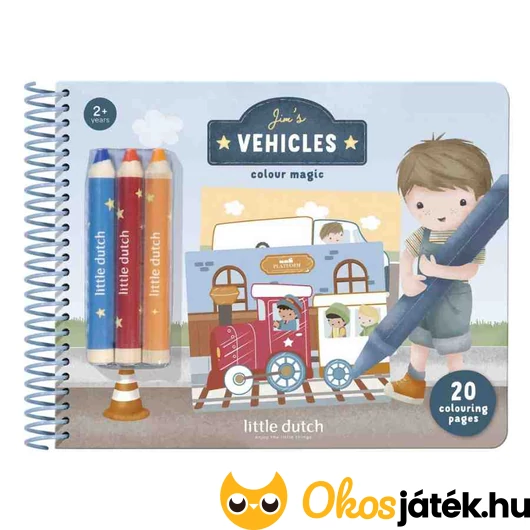 Little Dutch varázsfüzet színesceruzával - Jim és barátai