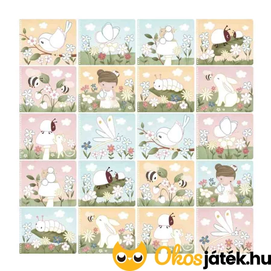 Little Dutch varázsfüzet képei 2x10 színező lap