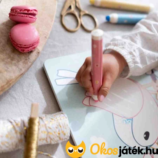 Little Dutch lányos színező színes ceruzával