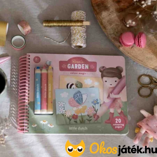 Little Dutch varázsfüzet színesceruzával - Rosa és barátai