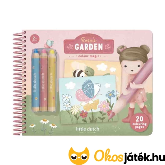 Little Dutch varázsfüzet színesceruzával - Rosa és barátai