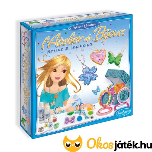 Műgyantás ékszerkészítő flitterrel, csillámmal