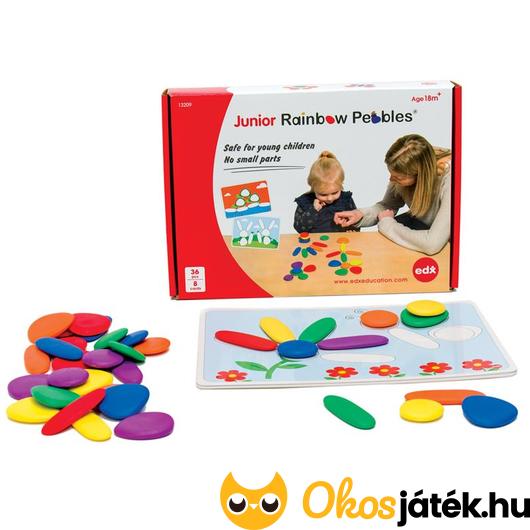 szivárvány kavicsok junior rainbow pebbles készségfejlesztő játék óvodásoknak
