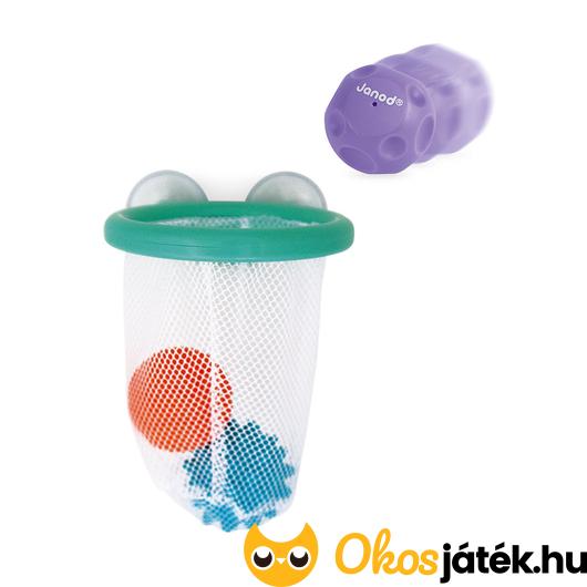 Fürdőjáték szenzoros labdával és hálóval - háló