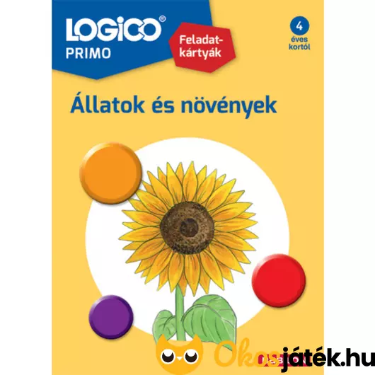 Logico Primo feladatlapok 4 éves kortól állatok és növények