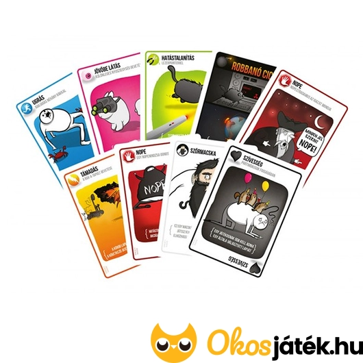 Robbanó cicák Partipakk kártyák