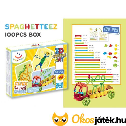 Hajlítható építőjáték tartalma