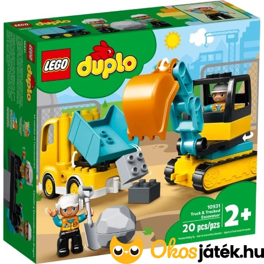 Lego Duplo teherautó és lánctalpas markoló