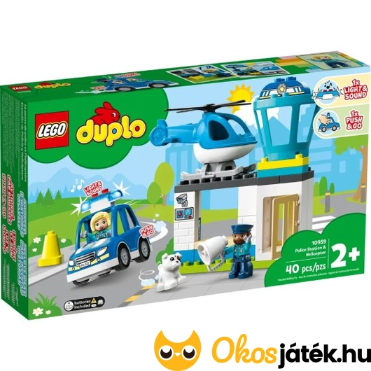 Lego Duplo Rendőrség rendőrautóval rendőrállomás