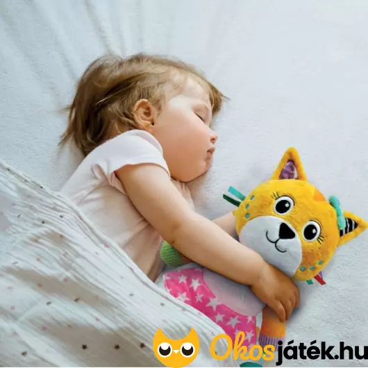 Alvós plüss cica babáknak és gyerekeknek