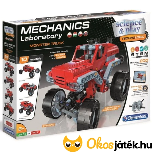 Clementoni mechanikus műhely monster truck