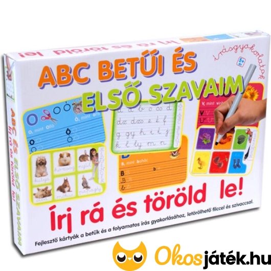 Abc betűi és első szavaim írást gyakoroltató játék