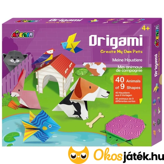 Állatos origami készlet 