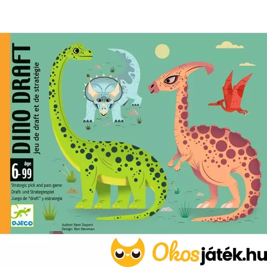 Djeco Dino Draft - Dínók nyomában kártyajáték