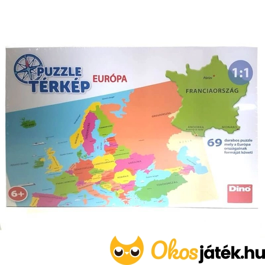Európa térkép kirakó magyar nyelven