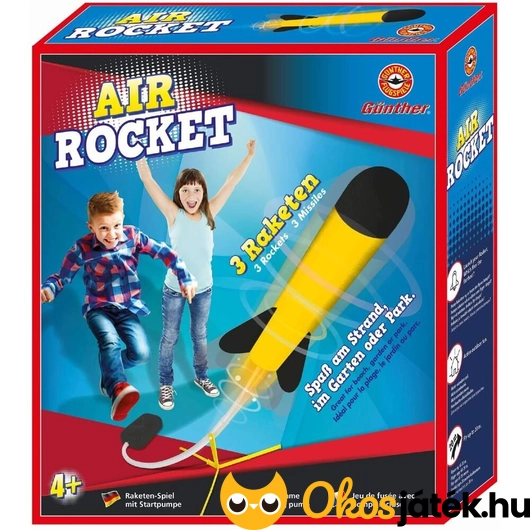 Pumpával kilőhető rakéta játék