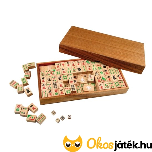 Mahjong készlet fából