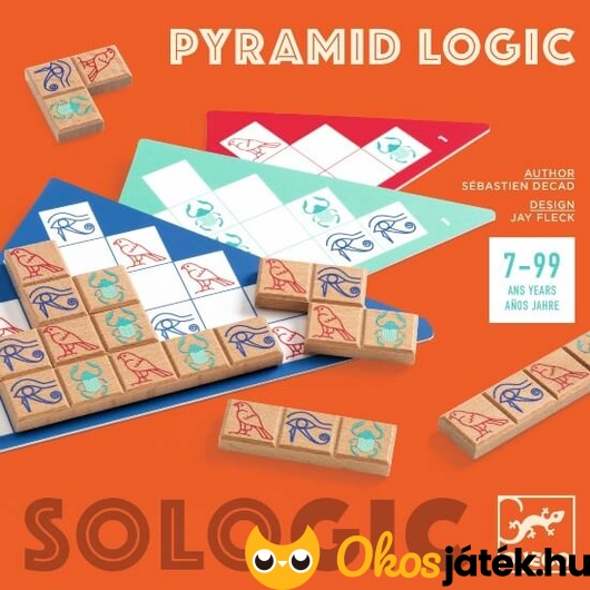 Piramis logikai játék hieroglifákkal