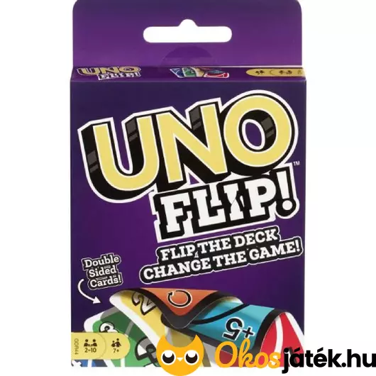 Uno Flip! kártyajáték megfordítható lapokkal