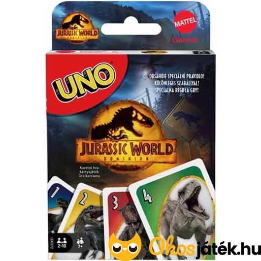 Uno Jurassic World kártyajáték