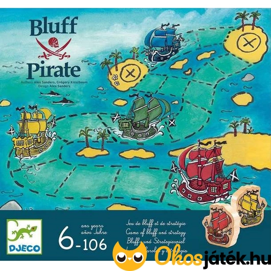 Bluff Pirate Djeco Kalózos társasjáték 