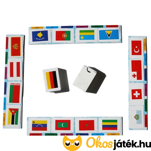 Zászlók a világ körül társasjáték kártyák