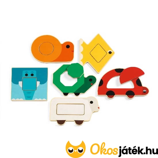 Djeco DuoBasic montessori formafelismerő játék