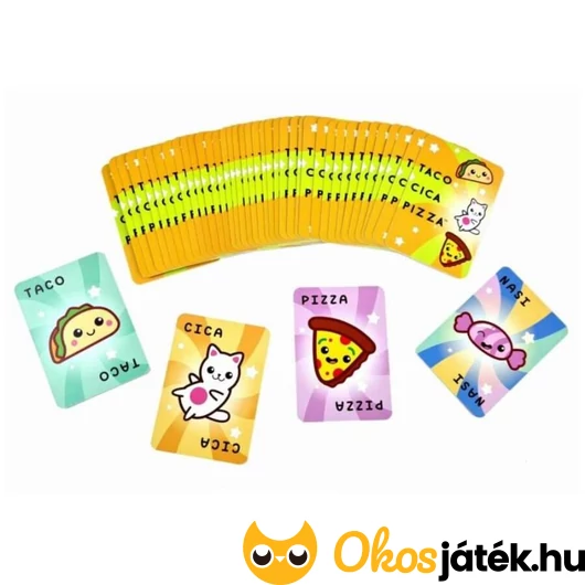 Taco, cica, pizza kártyái
