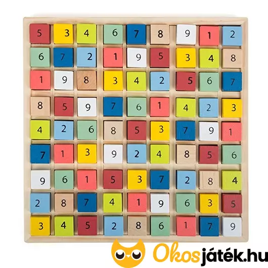 Sudoku játék fából