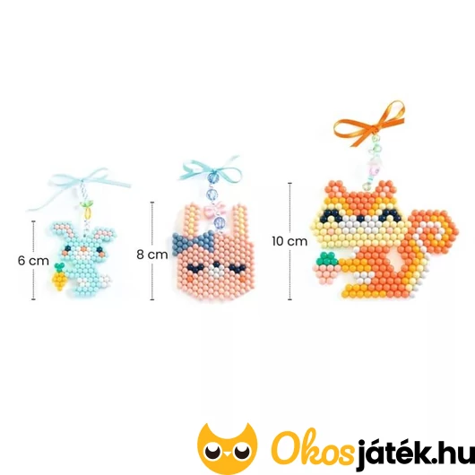 vízpermetes gyöngykirakó játék részei