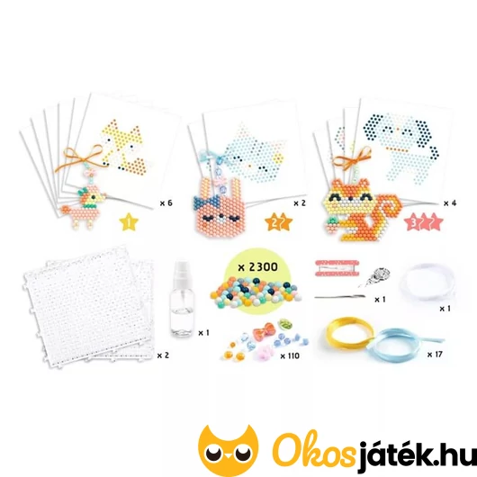 gyöngykirakó kreatív készlet gyerekeknek