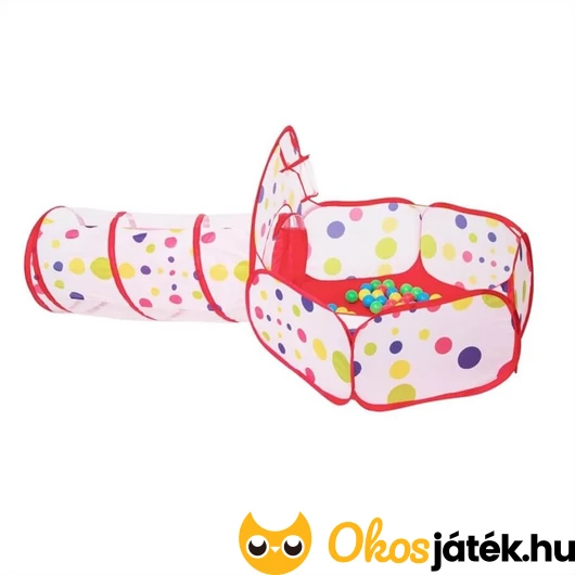 összecsukható száraz labdamedence alagúttal