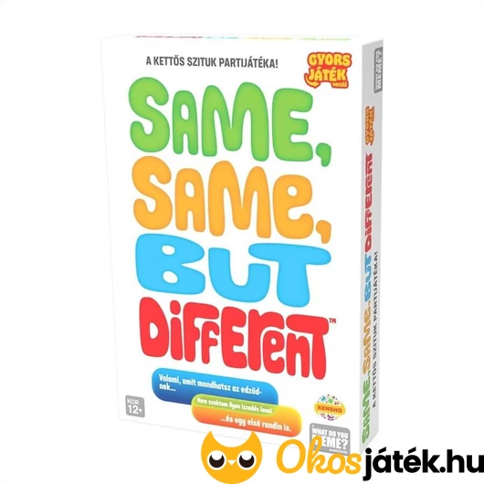 same but different felnőtt party társasjáték