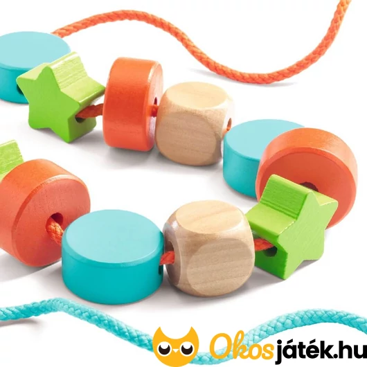 színes fa gyöngyök 2 évesnek gyöngyfűzéshez