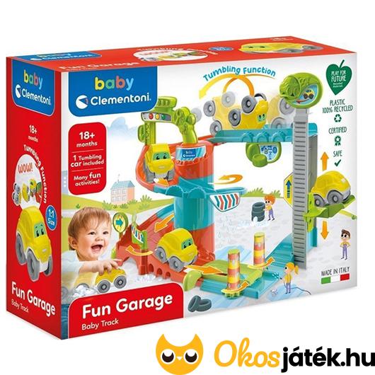 clementoni fun garage autós golyópálya játékszett