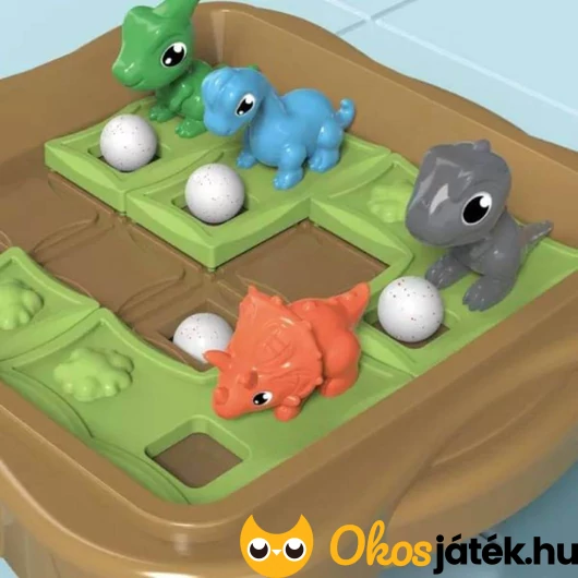 Dínós egyedüljátszós logikai játék