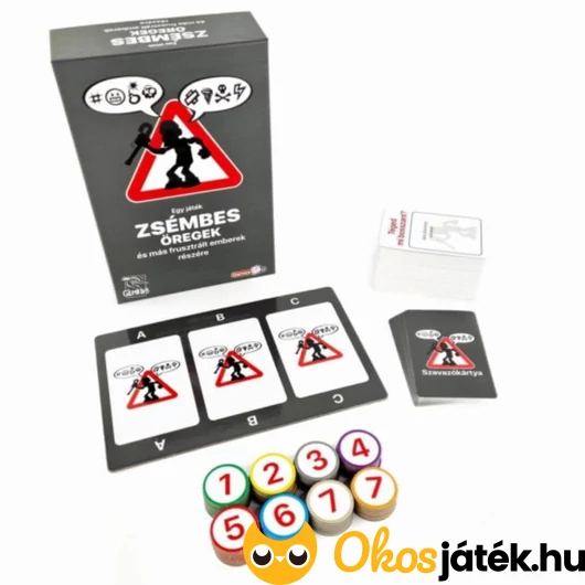 Zsémbes öregek vicces társasjáték