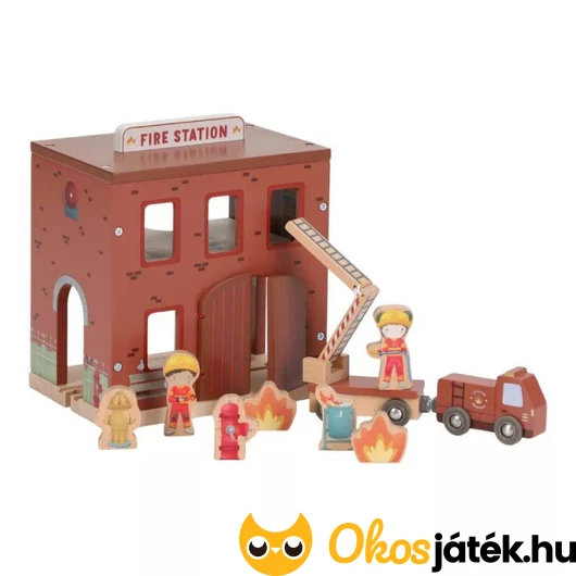 Little Dutch tűzoltóállomás - vasúti sínpályához