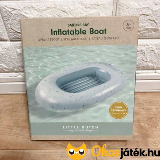 Little Dutch felfújható csónak kék kisfiúnak