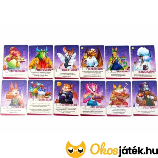 Állati fogások kártyák