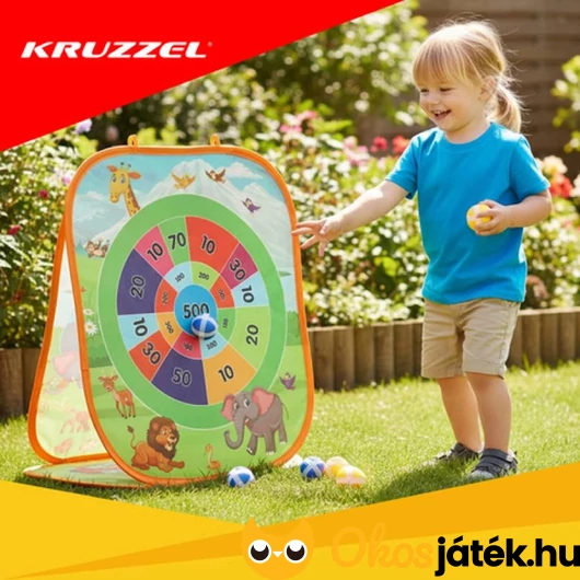 Tapadókorongos célbadobós szabadtéri játék