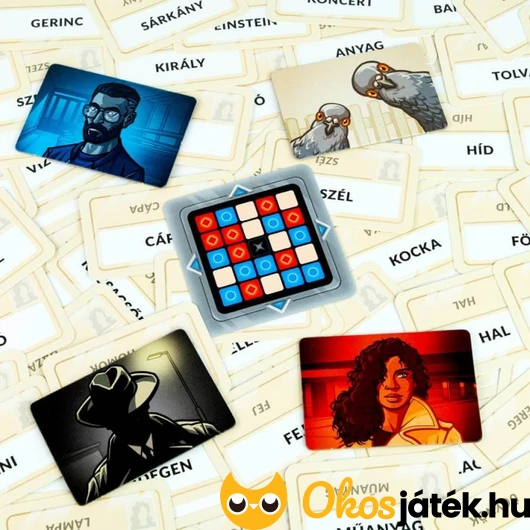 Fedőnevek társasjáték kártyák