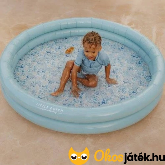 Little Dutch felfújható medence kék 150cm Ocean Dreams