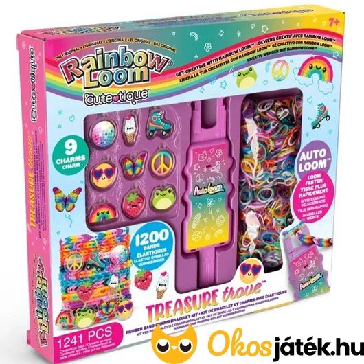 Rainbow Loom Cute Tique Gumikarkötő készítő szett - Kincsesbánya