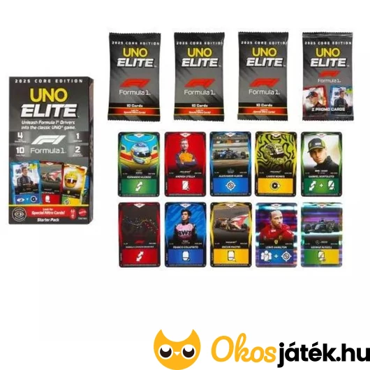 Uno: Elit F1 kártyajáték tartalma